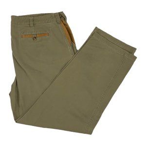 Orvis 44x32  Kaki Leather Pocket Pants
